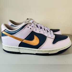 Nike Dunk Low SE Thunder Blue Purple Metallic Copper DX1663-400 Shoes-Womens 6.5